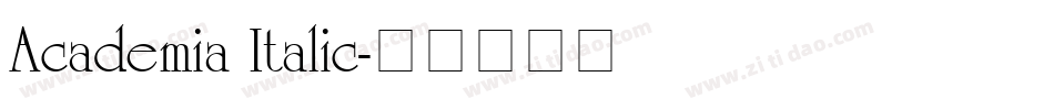 Academia Italic字体转换